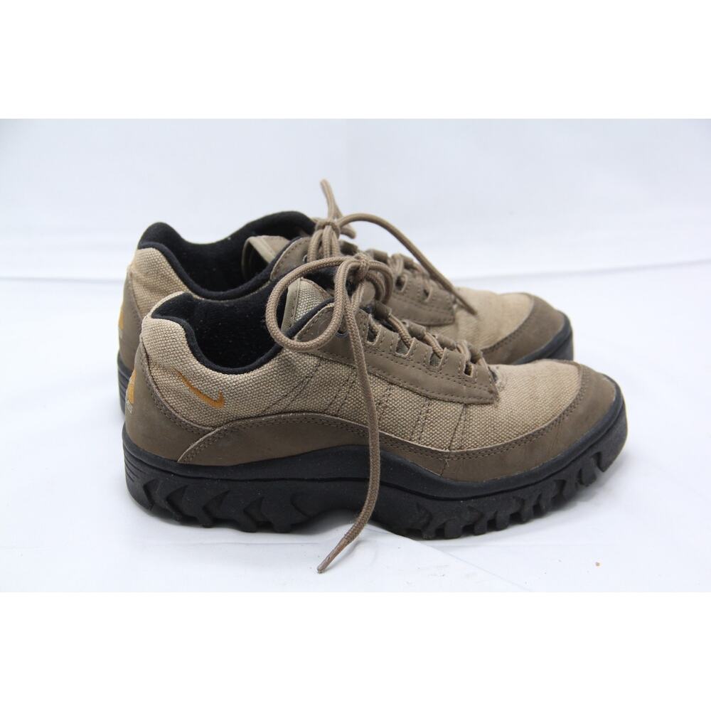 VTG 90s Nike ACG Hiking Shoes Womens Size 7.5 Brown Trail Run Low Boots Y2K
